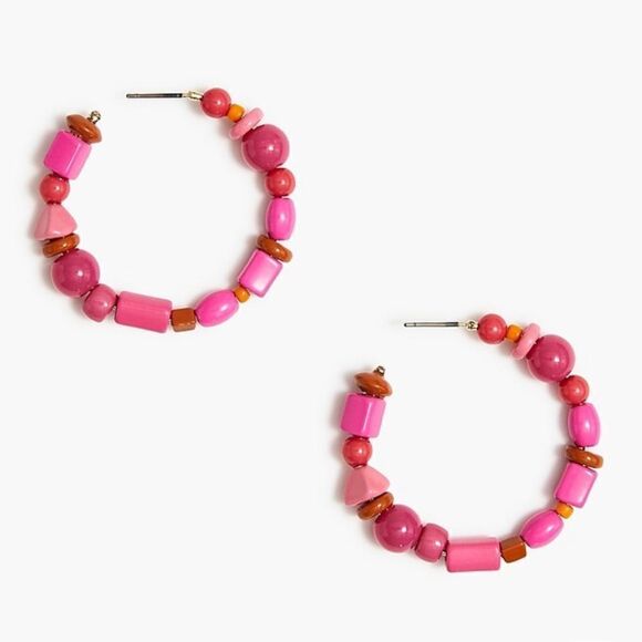J. Crew Factory Multibead hoop earrings - Picture 1 of 4
